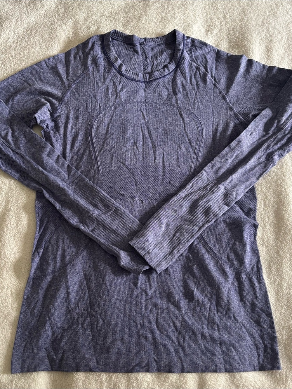 lululemon athletica Long Sleeve Tee - Heathered Blue